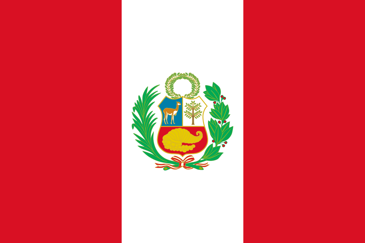 Le sedi di Cdo nel mondo 26 Bandiera Peru con lo stemma