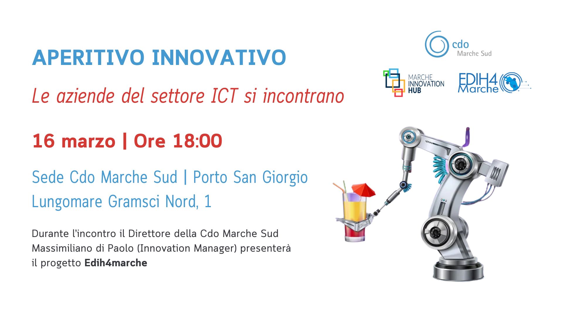 Locandina aperitivo innovativa