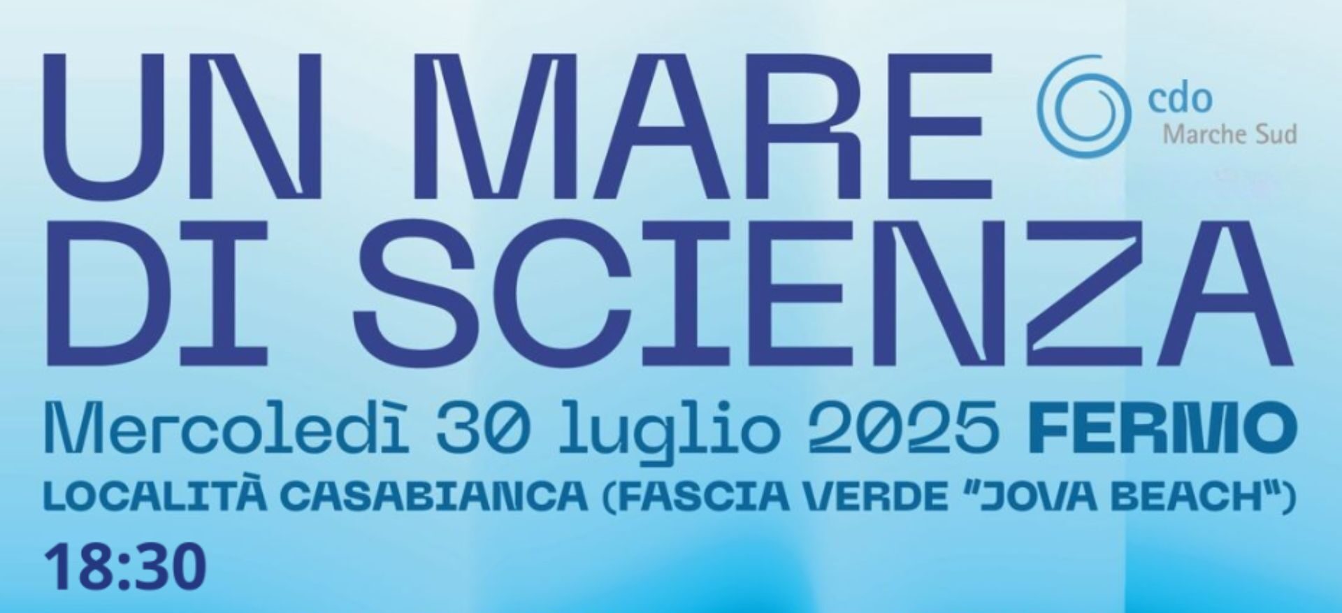 Locandina Un Mare di Scienza orizzontale