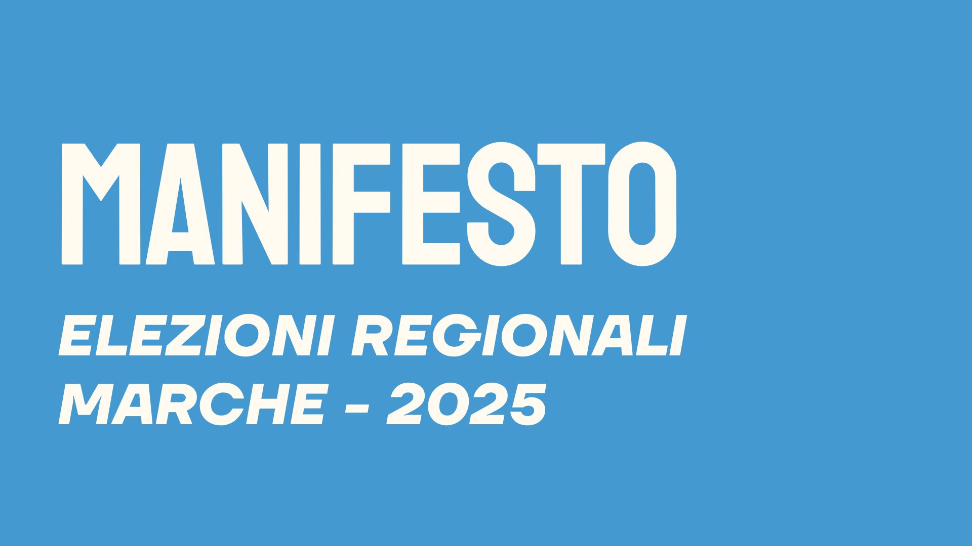 Locandina manifesto elezioni regionali 2025